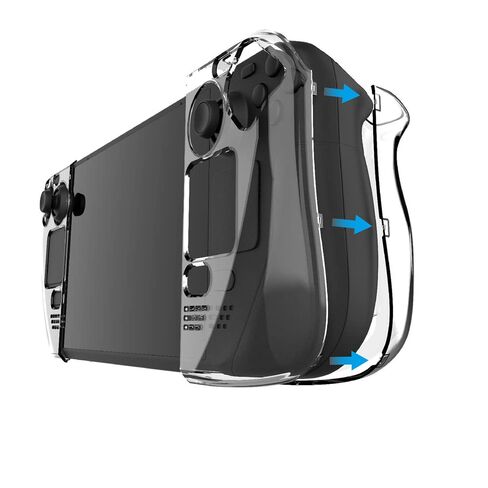 Hard Case for Steam Deck Clear Protective Case Non-Slip Anti-Collision Gamepad Cover Game Console Shell Transparent PC Host Split Crystal Shockproof Protective Cases in Saudi Arabia