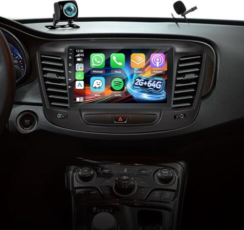 2G+64G Screen for Chrysler 200 Radio 2015 2016 2017 2018 2019, 9 inch Touch Screen Chrysler 200 Android Car Stereo, Carplay/Android Auto/Bluetooth/EQ Audio/SWC in Saudi Arabia