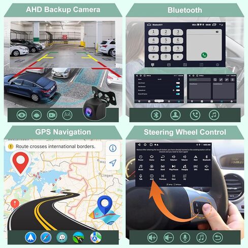 2G+64G Screen for Chrysler 200 Radio 2015 2016 2017 2018 2019, 9 inch Touch Screen Chrysler 200 Android Car Stereo, Carplay/Android Auto/Bluetooth/EQ Audio/SWC in Saudi Arabia
