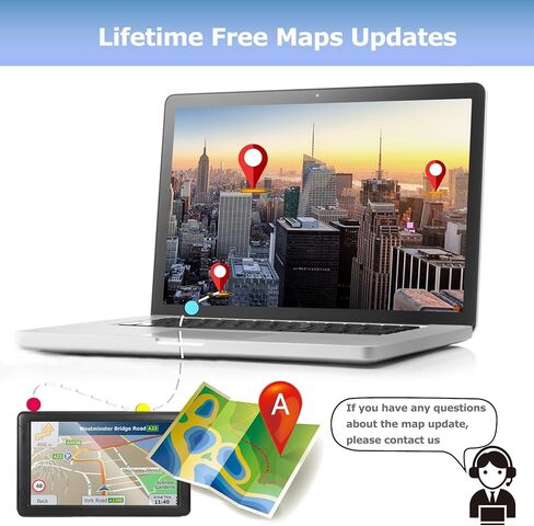 GPS Navigator للسيارة، أحدث خريطة 2026، شاشة لمس 9 بوصة، نظام ملاحة GPS سعة 16 جيجابايت، نظام ملاحة GPS للشاحنة، التوجيه الصوتي وكاميرا السرعة GPS، يوفر تحديثات حية للخريطة مدى الحياة in Kuwait