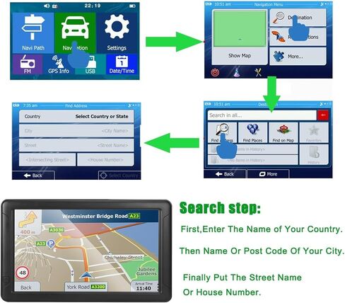 GPS Navigator للسيارة، أحدث خريطة 2026، شاشة لمس 9 بوصة، نظام ملاحة GPS سعة 16 جيجابايت، نظام ملاحة GPS للشاحنة، التوجيه الصوتي وكاميرا السرعة GPS، يوفر تحديثات حية للخريطة مدى الحياة in Kuwait