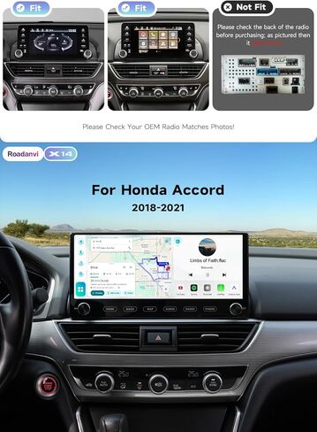 Roadanvi Android 14 12.3 "ستيريو سيارة لهوندا أكورد 10th 2018-2021 Carplay اللاسلكي Andorid Auto 6G+128G WiFi 4G LTE 2K QLED شاشة تعمل باللمس راديو السيارة نظام تحديد المواقع بلوتوث 5.2 وحدة رئيسية مع مقابض in Kuwait