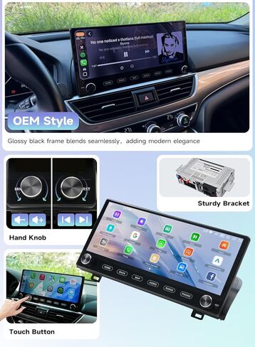Roadanvi Android 14 12.3 "ستيريو سيارة لهوندا أكورد 10th 2018-2021 Carplay اللاسلكي Andorid Auto 6G+128G WiFi 4G LTE 2K QLED شاشة تعمل باللمس راديو السيارة نظام تحديد المواقع بلوتوث 5.2 وحدة رئيسية مع مقابض in Kuwait