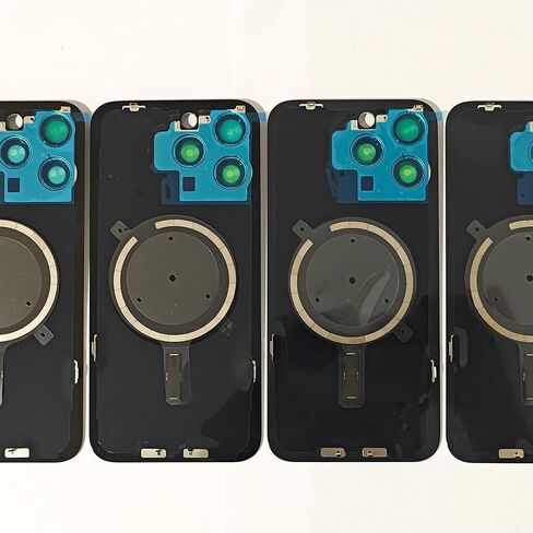 1Pcs/Lot Battery Cover Glass for iPhone 15 Pro Max Back Housing Replacement with Small Parts Metal Plate Magnetic for iPhone 15PM 2in1 Big Hole Back Glass Rear Door Case (Natural) in Saudi Arabia