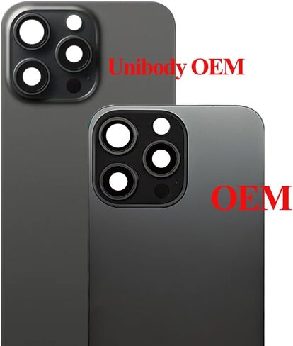 1Pcs/Lot Battery Cover Glass for iPhone 15 Pro Max Back Housing Replacement with Small Parts Metal Plate Magnetic for iPhone 15PM 2in1 Big Hole Back Glass Rear Door Case (Natural) in Saudi Arabia
