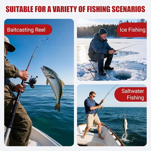 Fish Bait Reel, 7.2:1 Baitcaster Reels Long Range Bait Casting for Saltwater Freshwater Fishing (Right Handed) in Saudi Arabia