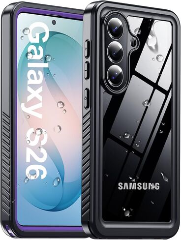 حافظة MOZOTER لهاتف Samsung Galaxy S25 Ultra مقاومة للماء وعدسة مدمجة وواقي شاشة من الدرجة العسكرية مقاومة للصدمات والسقوط IP68 تحت الماء حافظة هاتف كاملة للجسم لهاتف Galaxy S25 Ultra 6.9 بوصة باللون الأسود in Kuwait