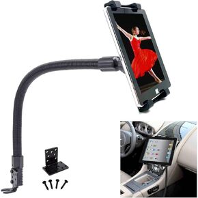 حامل مثبت على الأرض لشاحنة سيارة ليمو فان متوافق مع ELD شديد التحمل مع حامل عالمي يناسب جميع الأجهزة اللوحية (iPad Air Pro Mini iPhone Galaxy Tab) in Kuwait