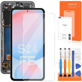 OLED for Samsung Galaxy S24 FE Screen Replacement for Samsung S24 FE LCD Display S721B S721W SM-S721U LCD Digitizer Touch Screen Assembly Repair Part with Frame(Support Fingerprint) in Saudi Arabia