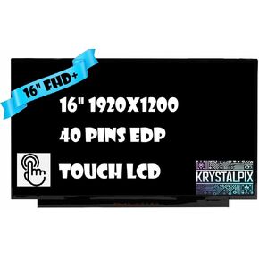 شاشة LCD KrystalPix جديدة تناسب شاشة LCD تعمل باللمس البديلة لـ HP Pavilion 16-af0063cl 9R8T6UAR#ABA 16-af0075cl 9T9X5UAR#ABA شاشة LCD 16 بوصة FHD+ 40 Pins 60 هرتز لوحة لمس LED (لشاشة اللمس فقط) in Kuwait