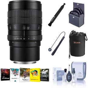 Venus Laowa 60mm f/2.8 2X Ultra Macro Lens for Sony E, Bundle with ProOptic 62mm Filter Kit, Cleaning, Software, Cap Tether, Cleaner in Saudi Arabia