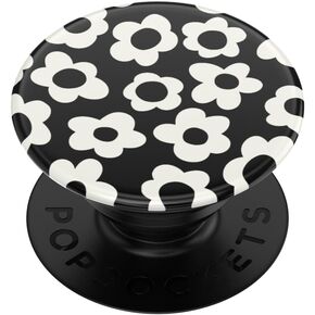 PopSockets Adhesive Phone Grip, Holder, Phone Stand, Black - Black Mod Flower in Saudi Arabia