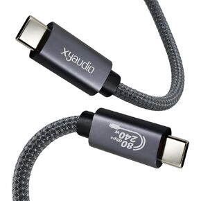 USB 4 Cable 80Gbps Thunderbolt 5 Cable, 8K@60Hz, 240W Fast Charging, High Speed USB C Cable Compatible Thunderbolt 4,MacBook M4 Pro,iPhone 17/16,SSD, 1.5 FT in Kuwait