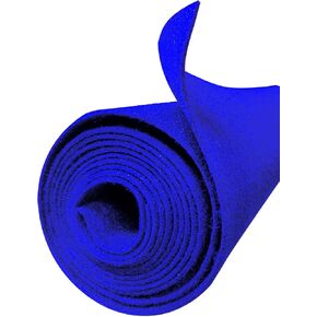 144" x 45" Blue Polymat Felt Fabric Speaker Carpet Liner Resists Stains Speaker Box Cabinet Subwoofer for Car Audio,Boat Interior,Trunk,Shelf,Underfelt Heavy Duty Series 35 (12FTx45) in Kuwait