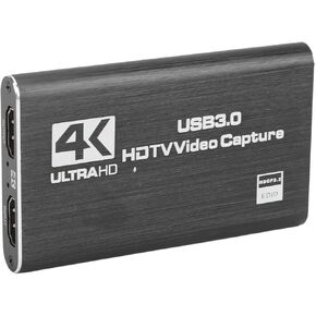 بطاقة التقاط فيديو صوتية 4K من Zopsc، جهاز التقاط فيديو 60 هرتز HDMI إلى USB 3.0 للبث المباشر لألعاب HDTV، التوصيل والتشغيل in Saudi Arabia