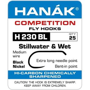 مونتانا فلاي كومباني Fly Tying Hanak H 230BL Barbless Stillwater & Wet Fly Hooks - خطافات ربط الذباب المنافسة in Kuwait