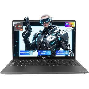 NIMO 15.6'' FHD IPS Student-Laptop-Computer - 16GB RAM 512GB SSD, AMD Ryzen 5(Beat i5-1135G7, 4 Cores Up to 3.7GHz), 65W Type-C, 2 Years Warranty, Fingerprint, Backlit Keyboard, Wi-Fi 5, BT5.2 in Kuwait