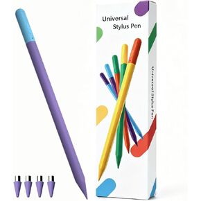 Active Pen for Samsung Galaxy Tab A11, A11+, A9, A9+, A8, A7 Lite, Capacitive Stylus for Samsung Tablet Android Touchscreens, High Precision Digital Pen with 4X Tips/Nibs (Purple) in Saudi Arabia