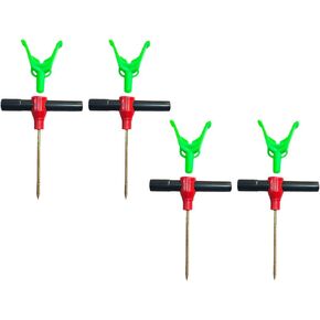 4X Tent Pegs Ice Fishing Shelter Nails Ice Spiral Auger Screws Fishing Rod Holder Threaded for Outdoor Accessories in Kuwait