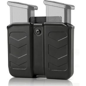 mag Holster 9mm Magazine Pouch/Holder .40 Double Stack Mag+with Belt Clip Fit Glock, s&W Springfield Ruger sig Beretta Taurus Walther CZ H&lk Etc Pistol Black in Saudi Arabia