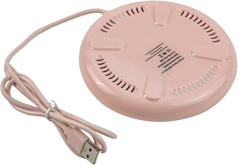 USB Coffee Mug Warmer 20W with 3 Temperature Settings Pink, Green, White, for Auto Shut-Off, for Most Cups, 8x8cm Heating Area in Saudi Arabia