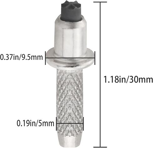 6PCS Trekking Pole Replacement Tips Outdoor Anti Slip High Hardness Carbon Steel Accessories 1.18x0.37x0.19 inches for Travel Skiing Walking Poles and Canes in Saudi Arabia
