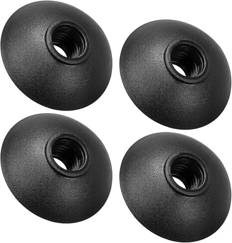 Generic 4Pcs Trekking Pole Baskets, Black, 13mm Inner Diameter, 53mm x 19mm Size, Snowflake Design for Mud, Snow, and Outdoor Sports in Saudi Arabia