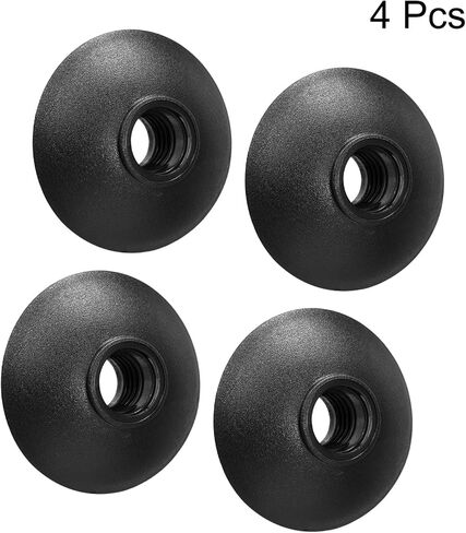 Generic 4Pcs Trekking Pole Baskets, Black, 13mm Inner Diameter, 53mm x 19mm Size, Snowflake Design for Mud, Snow, and Outdoor Sports in Saudi Arabia