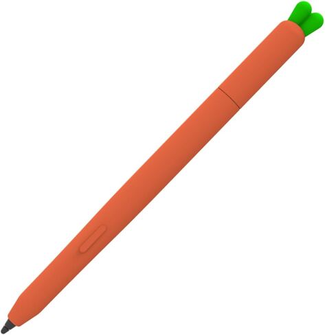 LOVE MEI Compatible with Samsung Galaxy Tab S11/ S11 Ultra S Pen Sleeve Case, Retro Carrot Design Silicone Protective Skin Cover Non-Slip Smooth Grip (Orange) in Saudi Arabia
