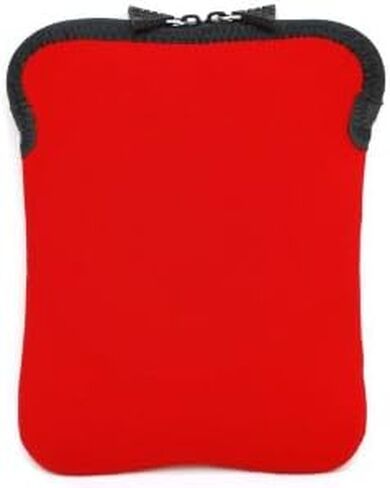 Red Neoprene Zipper Sleeve Bag Case for Creative ZiiO 8/16 GB 10-Inch Android 2.1 Wireless Entertainment Tablet in Kuwait