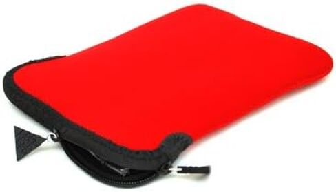 Red Neoprene Zipper Sleeve Bag Case for Creative ZiiO 8/16 GB 10-Inch Android 2.1 Wireless Entertainment Tablet in Kuwait