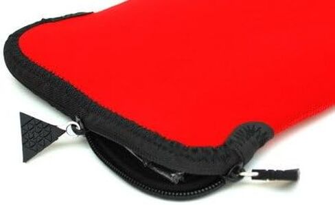 Red Neoprene Zipper Sleeve Bag Case for Creative ZiiO 8/16 GB 10-Inch Android 2.1 Wireless Entertainment Tablet in Kuwait
