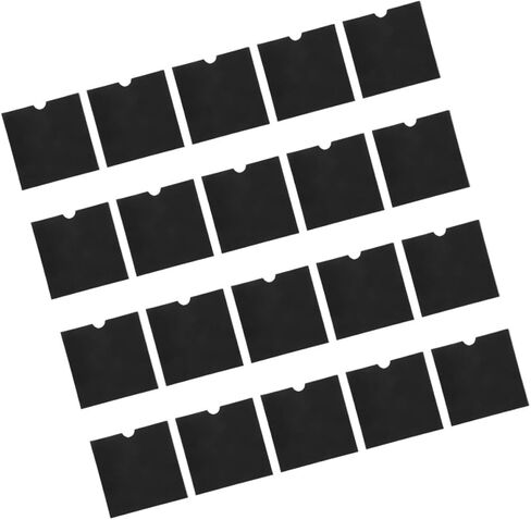 COHEALI 20pcs Black Kraft Paper CD DVD Sleeves Envelopes Storage Bags for Media Organization and Packaging in Saudi Arabia