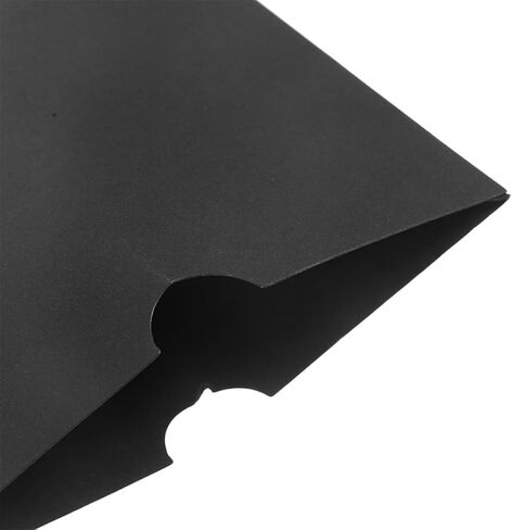 20pcs Kraft Paper CD Sleeves DVD Storage Envelopes Black Kraft Paper Disc Protectors for Media Storage and Business Card Organization in Saudi Arabia