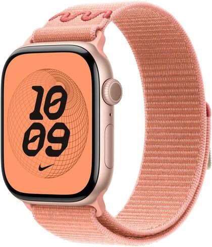 Apple Watch Band - Alpenglow Pink Nike Sport Loop (46mm) in Saudi Arabia
