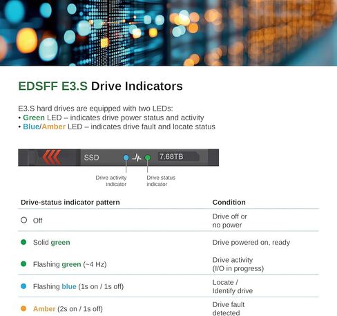 WORKDONE E3.S Drive Caddy - NV2RX متوافق مع خوادم Dell PowerEdge مع خليج E3.S - الجيل السابع عشر XE9780، XE9785، XE9785L، XE7740، XE7745، XE8640، XE9680 - صينية NVMe SSD مع ملصقات أمامية in Kuwait