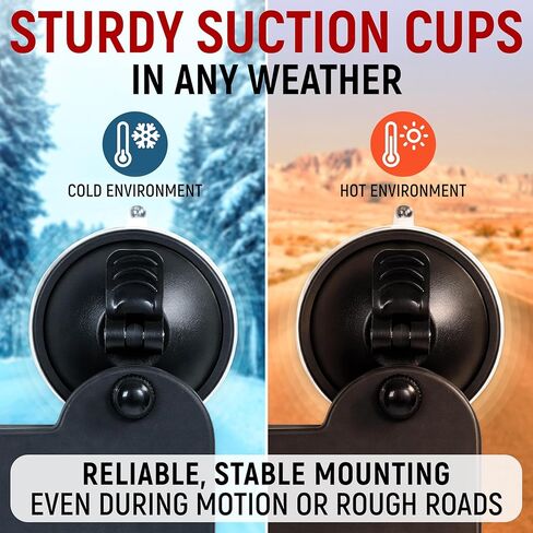 Silicone Mount Compatible with Starlink Mini, Tool-Free Suction Cup Mount, 2-in-1 Satellite Mounting Kit with Protective Silicone Case, Suction Cups and Hooks for Car Windows, RVs, and Outdoor Travel in Saudi Arabia