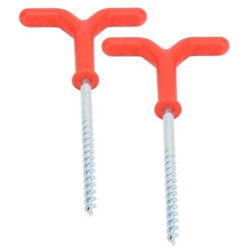 Ice Fishing Drill Auger, Solid Ice Drill Auger Holder, Tent Peg - Effortless Hand Tighten, Durable and Heavy Duty, Small and Portable with Wide Applications in Saudi Arabia