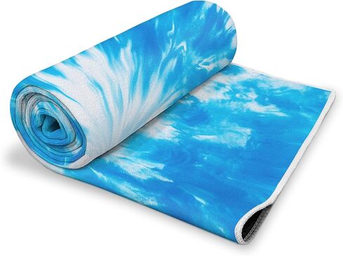 Yoga Mat Towel,Hot Yoga Towel High-Definition Pattern,Machine Washable with Ultra-Absorbent Yoga Towels for Hot Yoga Non Slip for Fitness,Exercise,Pilates,72 x 27 in,Ink Wash in Saudi Arabia