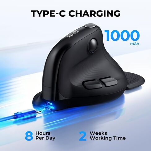 DELUX Full Size Ergonomic Split Keyboard and Wireless Vertical Mouse Combo, GM909 Wireless Split Keyboard and M618XSD Vertical Mouse with OLED Screen, for Large Hands (GM909-M618XSD) in Saudi Arabia