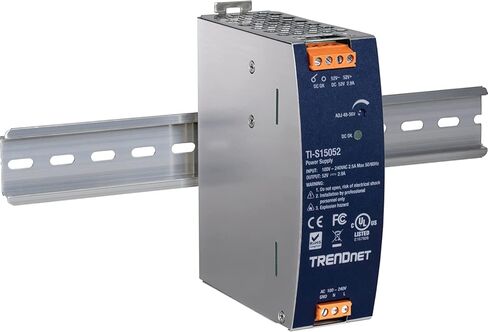 TRENDnet Bundle 5-Port Industrial Fast Ethernet DIN-Rail Switch TI-PE50, 150W 52V DC 2.89A AC to DC DIN-Rail Industrial Power Supply TI-S15052 in Saudi Arabia
