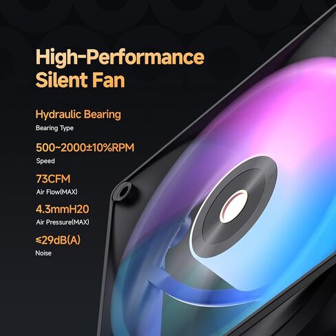 مبرد وحدة المعالجة المركزية Ocypus Delta A62 ARGB BK، 6 أنابيب حرارة نحاسية، مبرد هواء TDP 260W، مراوح PWM صامتة هيدروليكية، مروحة تبريد الكمبيوتر لـ AMD AM4/AM5، Intel LGA 115X/1200/1700/1851 in Saudi Arabia