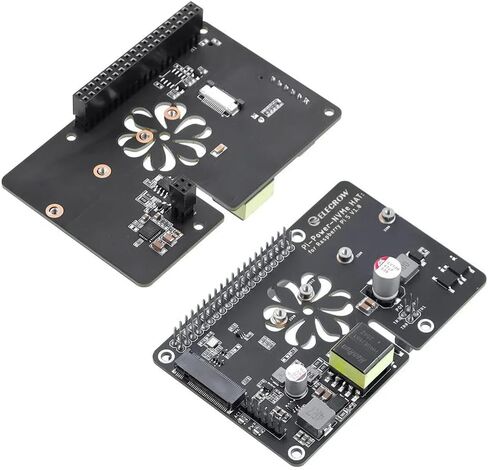 لوحة توسيع PoE+ M.2 NVMe لـ Raspberry Pi 5، 802.3 عند قبعة الطاقة عبر إيثرنت مع فتحة PCIe M-Key SSD، تدعم مخرج 2230/2242/2260/2280، 5V/4.5A لـ NAS وIoT (Pi غير متضمن) in Kuwait