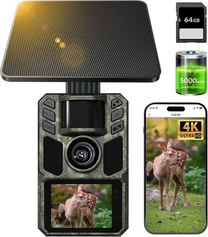 Trail Camera Full Color 6K 64MP Solar WiFi Game Hunting Camera in Saudi Arabia