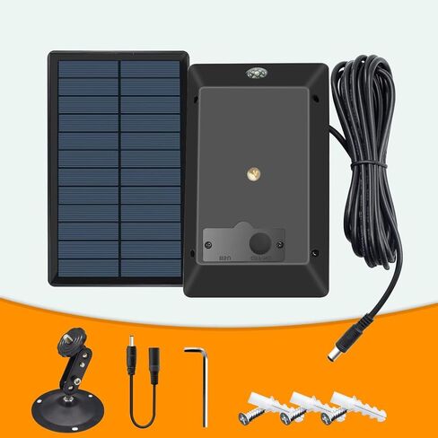 لوحة شمسية لكاميرا Trail، مجموعة لوحة شمسية DC 6V/12V مع بطارية قابلة للشحن 5000 مللي أمبير في الساعة لكاميرا الألعاب، مقاومة للماء IP66 in Kuwait