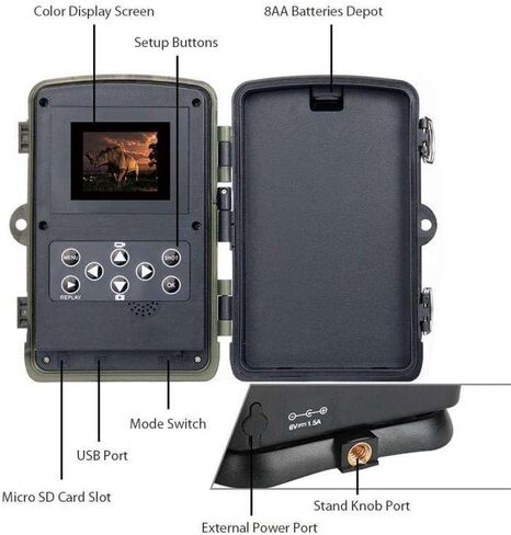 كاميرا SuntekCam Trail بدقة 4K بدقة 50 ميجابكسل، كاميرا ألعاب مع حركة رؤية ليلية مقاومة للماء، وقت تشغيل 0.2 ثانية لمراقبة الحياة البرية وكاميرا صيد الغزلان in Kuwait