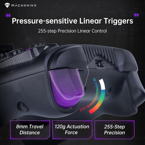 Machenike G3S Wireless Gaming Controller for Windows PC,Switch,Android,LED Backlight Dual Vibration Motors, Dual Connection Modes,Plug and Play PC Controller [video game] in Saudi Arabia