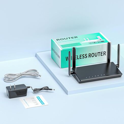 KKH 2.4ghz WiFi Router, Portable Travel Easy Setup Wireless Internet Network Pocket-Sized Long Range Wi-Fi Routers, High Speed up to 300mbps for Hotel Home Smart TV PC Computer Phone Gaming in Saudi Arabia