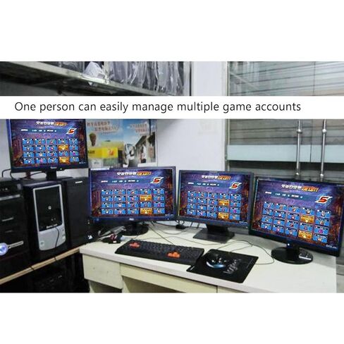 8 Ports USB Computer Synchronizer, DNF Brushed Gold Keyboard and Mouse Sharer, for Game Studios, Security/Stock Market Surveillance, Offices in Saudi Arabia