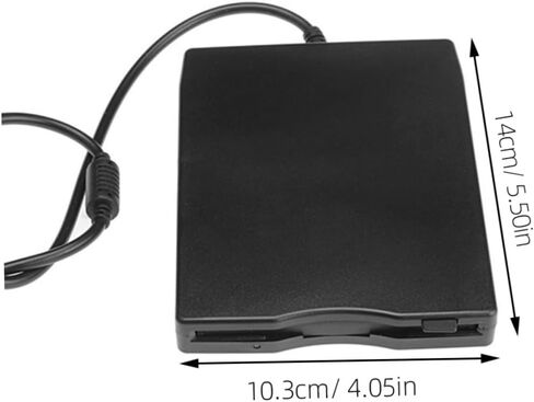 HOMSFOU USB External Floppy Disk Drive for Laptop Portable Data Transfer Device High Speed USB Floppy Driver Compatible with Windows Systems Black in Kuwait